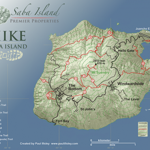 Saba Hiking Trails